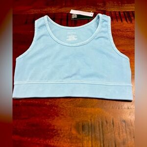 Wild Fable Light Aqua Blue Crop Workout Top – Size Medium – NWT